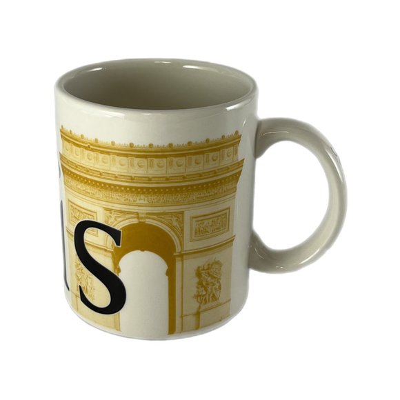 Vintage 2002 Starbucks Paris City Mug 16 Ounce Collectible Made In England EUC - Picture 3 of 6